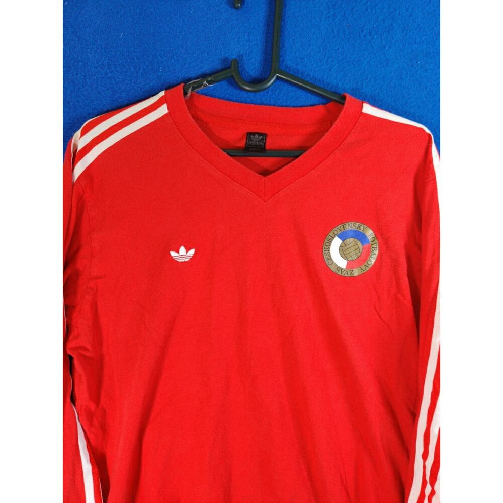 Adidas Originals Czechoslovakia Football Long Sleeve Shirt Men's SIze Large - Picture 2 of 16